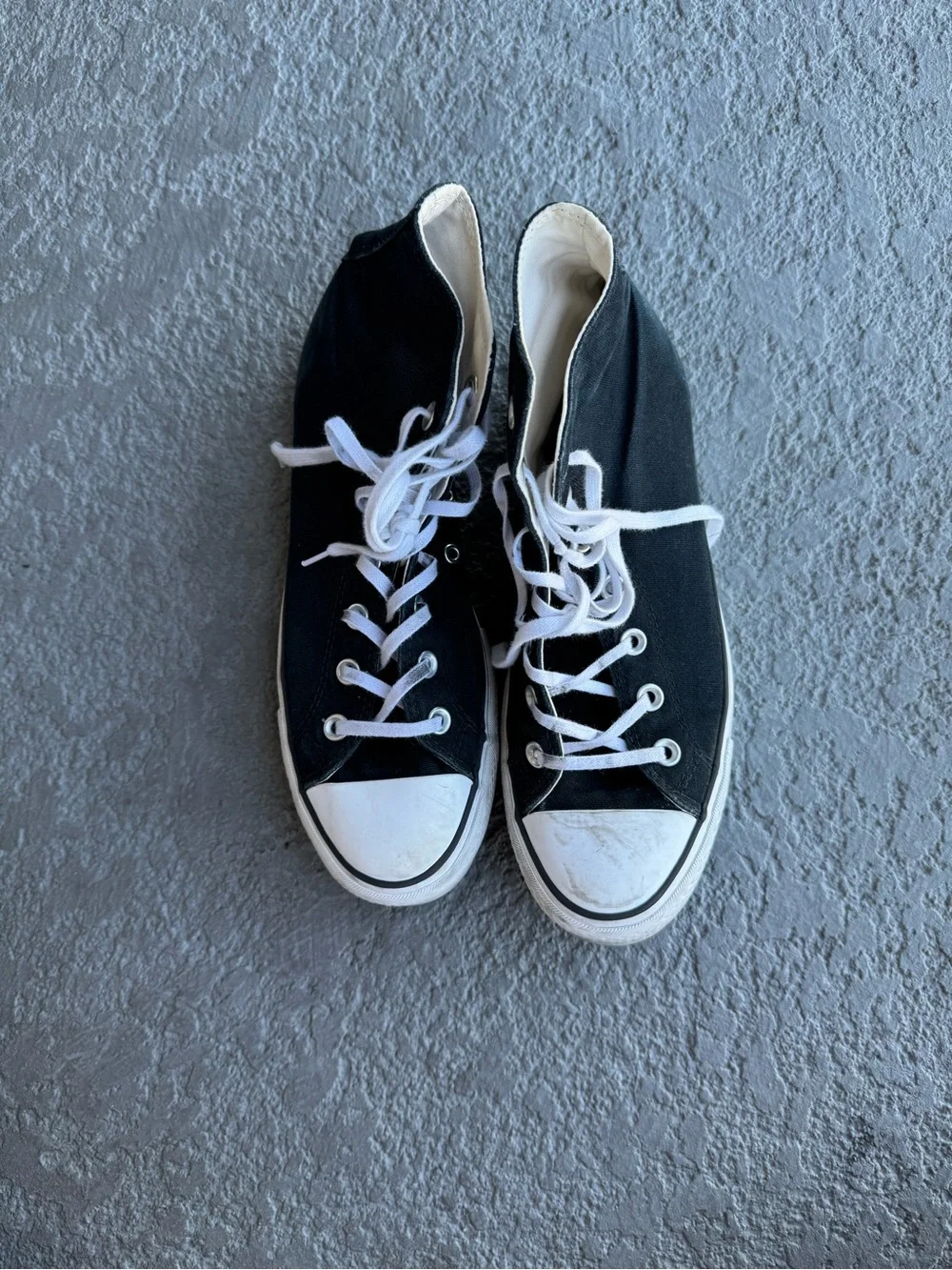 Converse Platform Black Canvas High-Top Sneakers